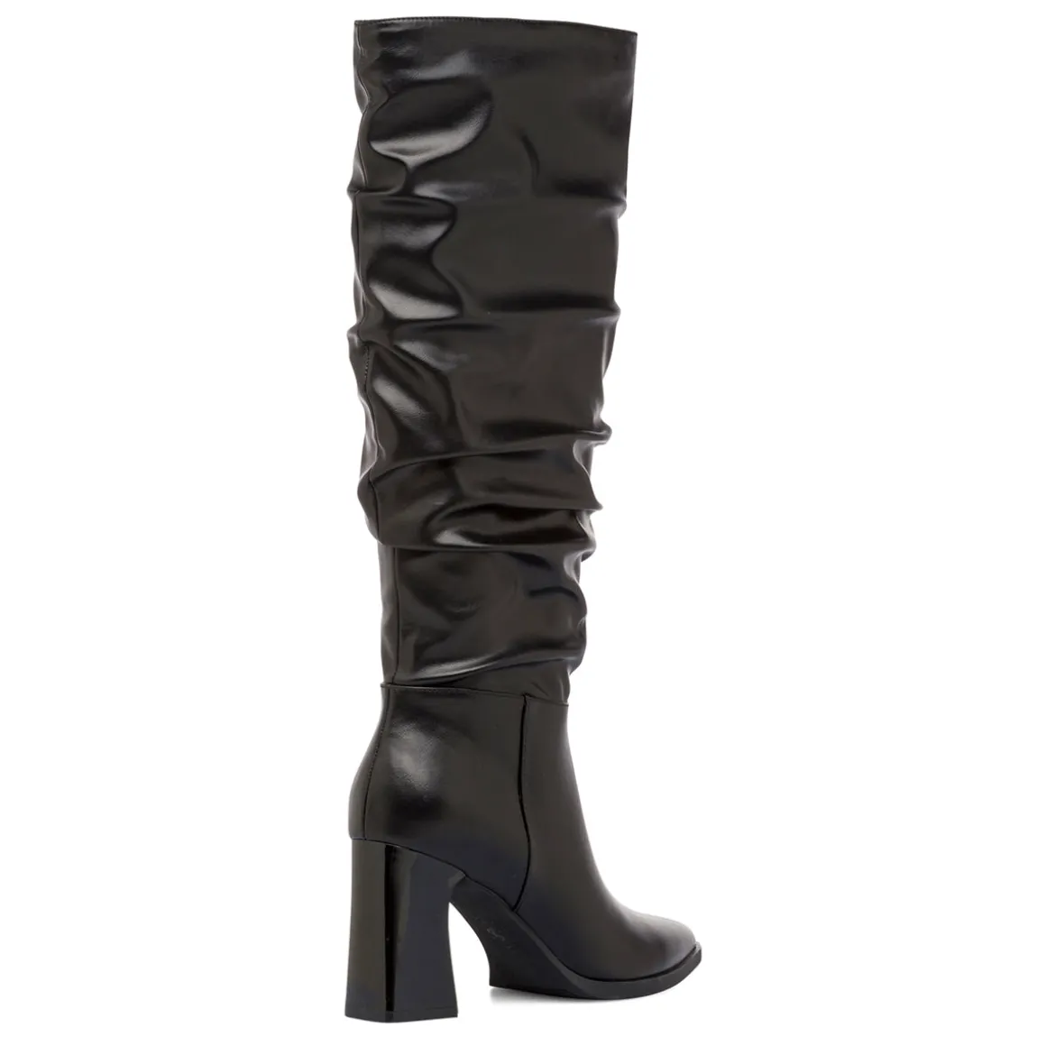Stivali slouchy alti neri da Donna con tacco 8 cm Lora Ferres