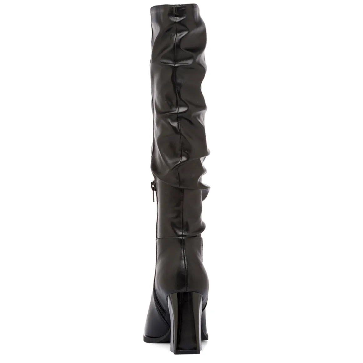Stivali slouchy alti neri da Donna con tacco 8 cm Lora Ferres