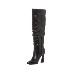 Stivali slouchy neri da Donna con tacco a colonna 7,5 cm Lora Ferres
