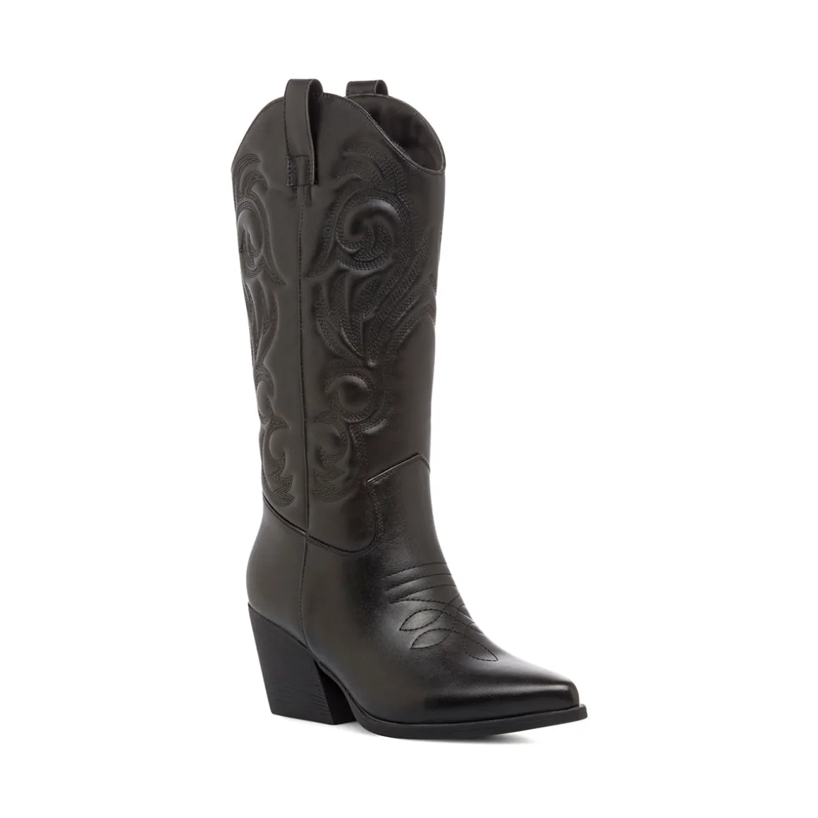 Stivali texani Camperos da donna neri con tacco 6 cm Lora Ferres