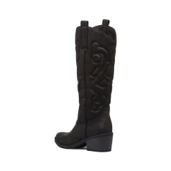 Stivali texani camperos neri da Donna con ricami Swish Jeans