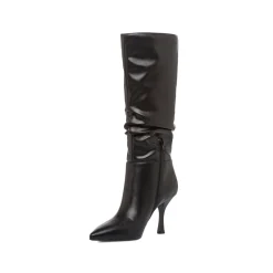 Stivalialti slouchy neri da Donna con tacco 7,5 cm Lora Ferres
