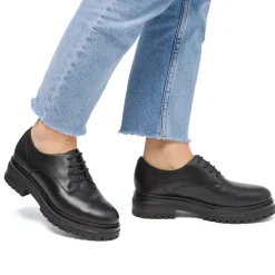 Stringate chunky da donna nere con allacciatura derby Primopiano