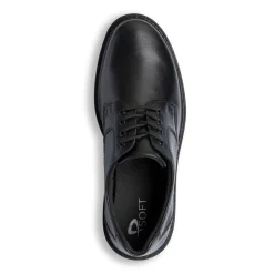 Stringate comfort nere da uomo in pelle P Soft