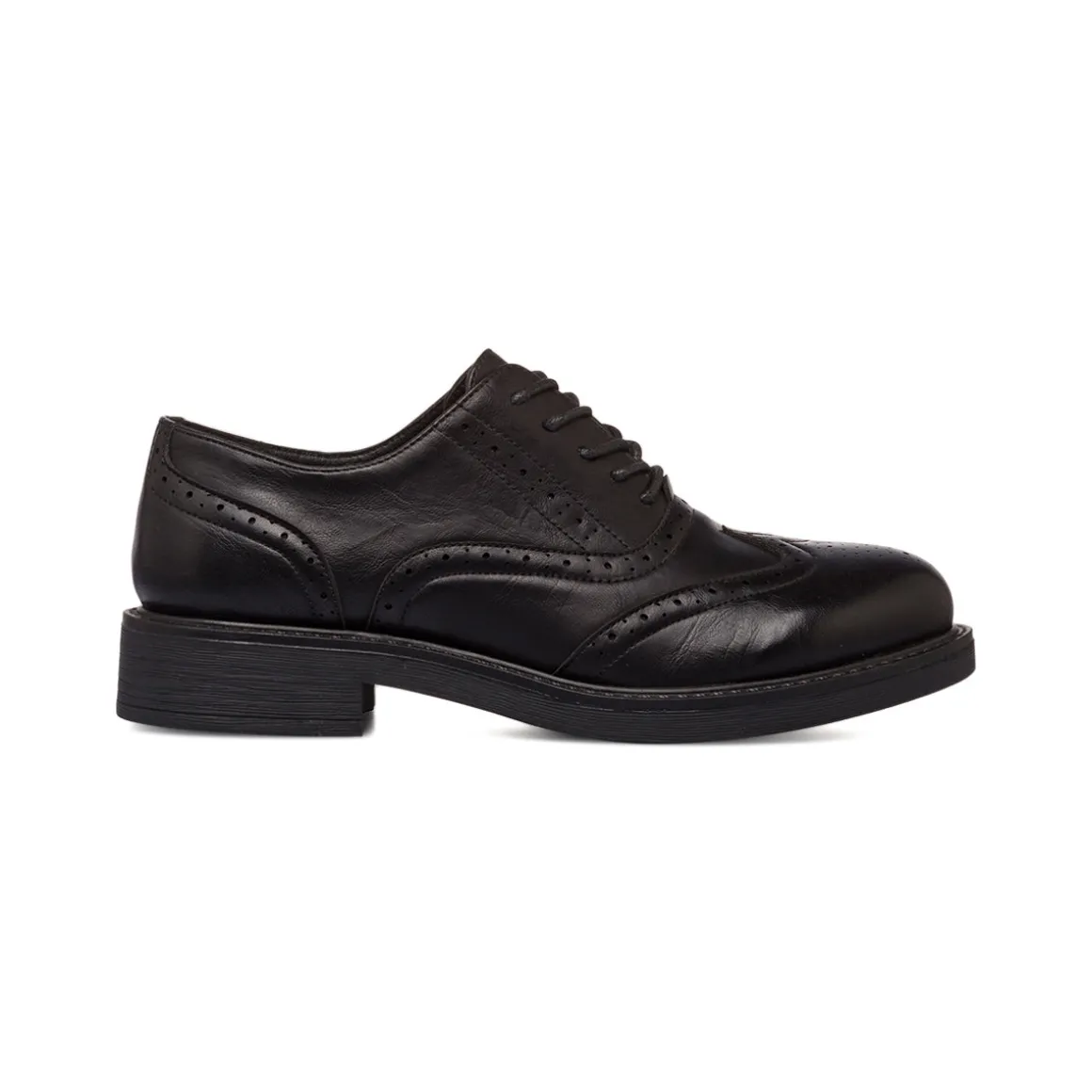 Stringate da donna nere con dettagli brogue con allacciature oxford Lora Ferres