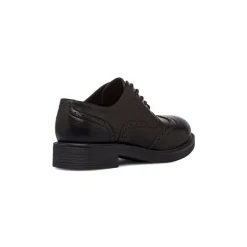 Stringate da donna nere con dettagli brogue con allacciature oxford Lora Ferres