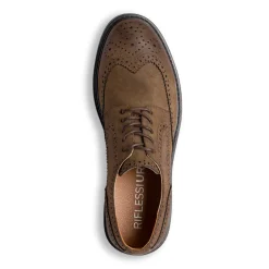 Stringate derby eleganti uomo marroni effetto scamosciato Riflessi Urbani
