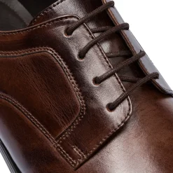 Stringate derby eleganti da uomo marroni in pelle La Cuoieria