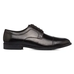 Stringate derby eleganti da uomo nere in pelle La Cuoieria