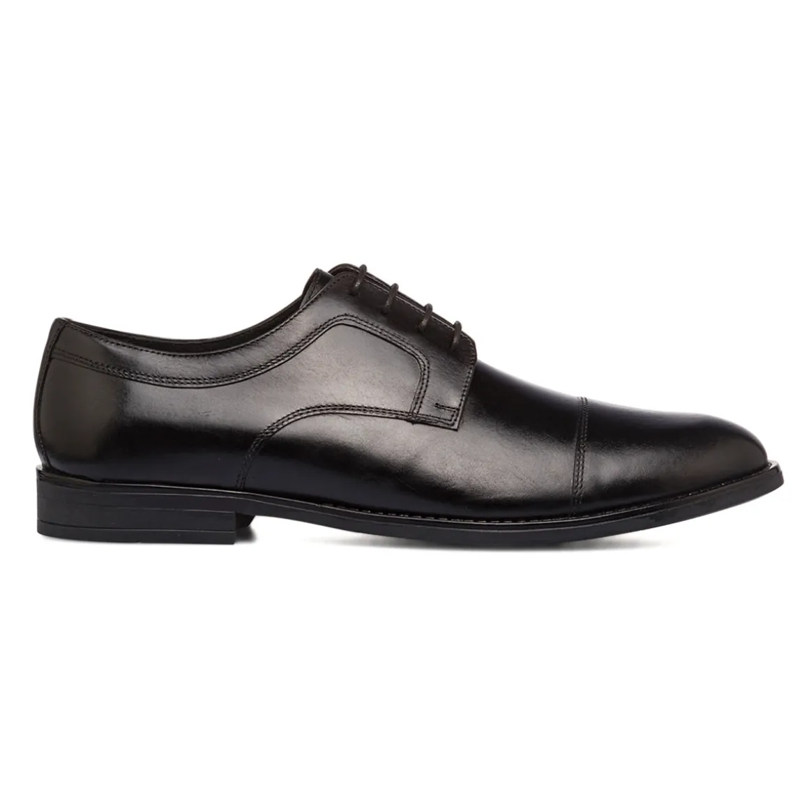 Stringate derby eleganti da uomo nere in pelle La Cuoieria