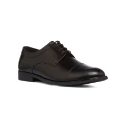 Stringate derby eleganti da uomo nere in pelle La Cuoieria