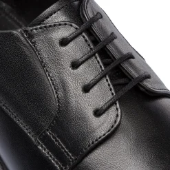 Stringate derby eleganti da uomo nere in pelle La Cuoieria