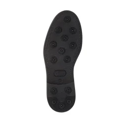 Stringate derby eleganti nere da uomo in pelle con dettagli brogue Primopiano