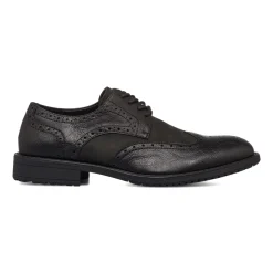 Stringate derby eleganti da uomo nere con dettagli brogue Riflessi Urbani