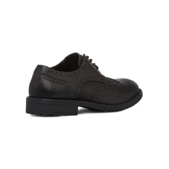 Stringate derby eleganti da uomo nere con dettagli brogue Riflessi Urbani