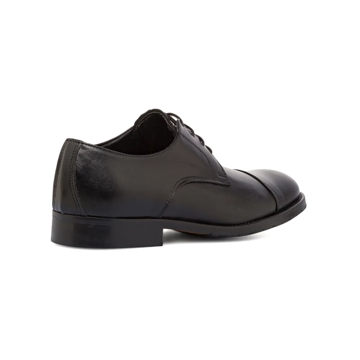 Stringate derby eleganti da uomo nere in pelle Primopiano