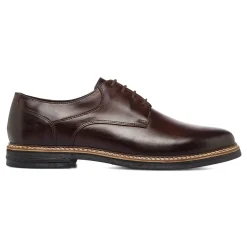 Stringate derby marroni in Pelle da Uomo con Memory La Cuoieria