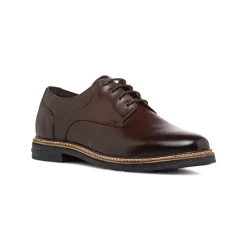 Stringate derby marroni in Pelle da Uomo con Memory La Cuoieria