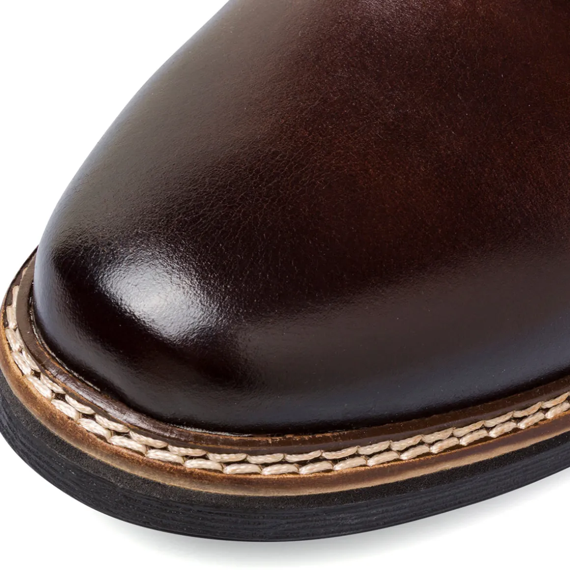 Stringate derby marroni in Pelle da Uomo con Memory La Cuoieria