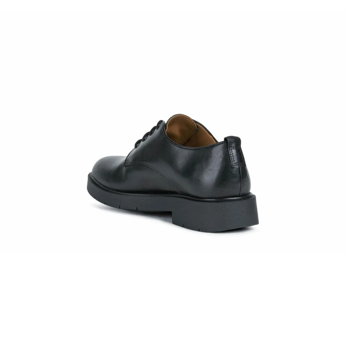 Stringate derby nere da Donna Geox Spherica con suola traspirante