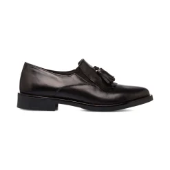 Stringate eleganti da donna neri con nappe P Essentials