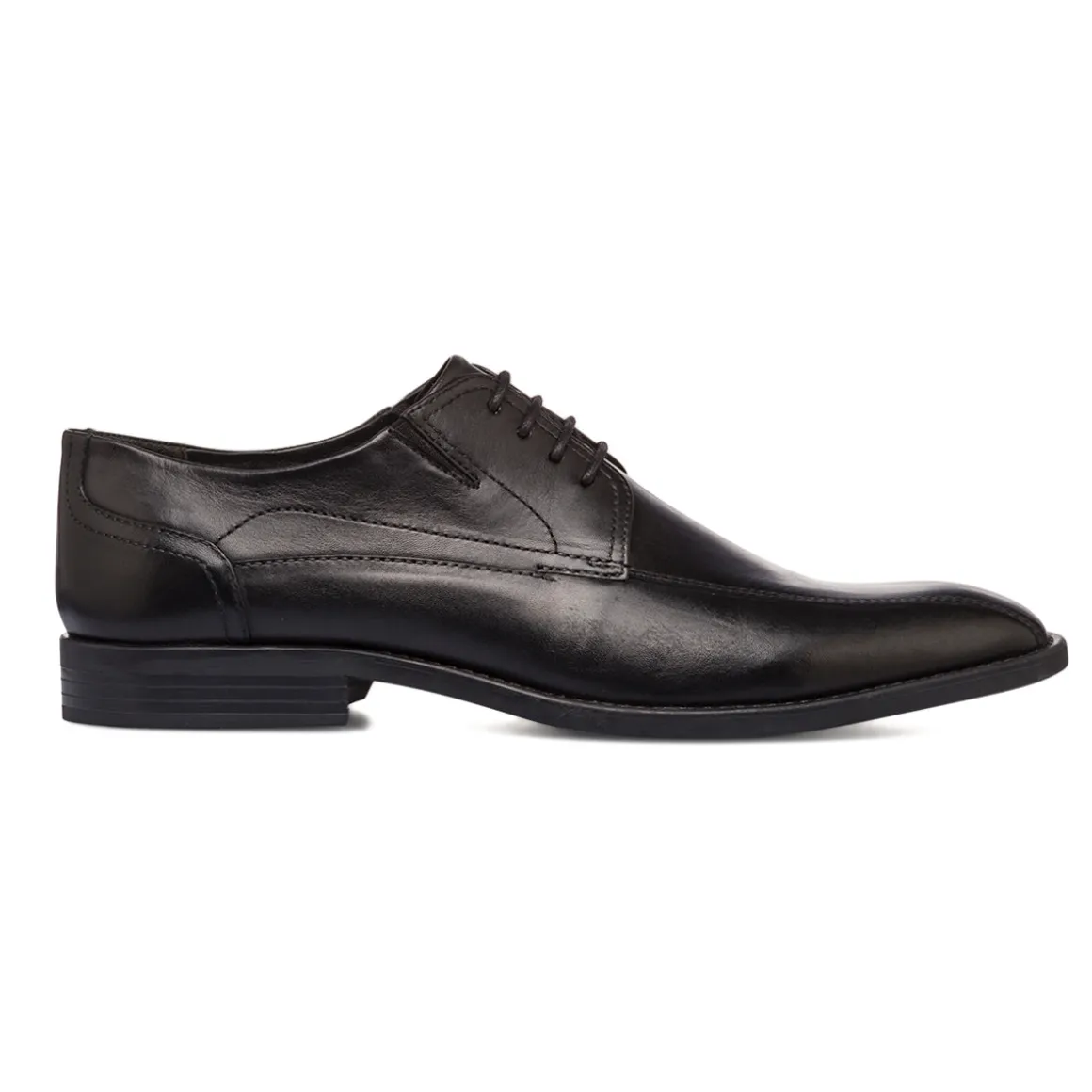 Stringate eleganti derby da uomo neri in pelle La Cuoieria