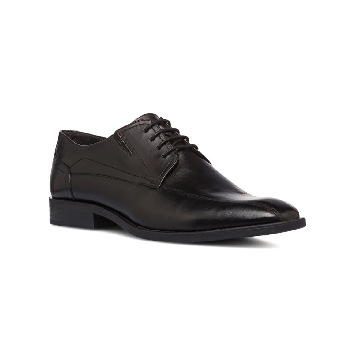 Stringate eleganti derby da uomo neri in pelle La Cuoieria