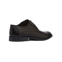 Stringate eleganti derby da uomo neri in pelle La Cuoieria