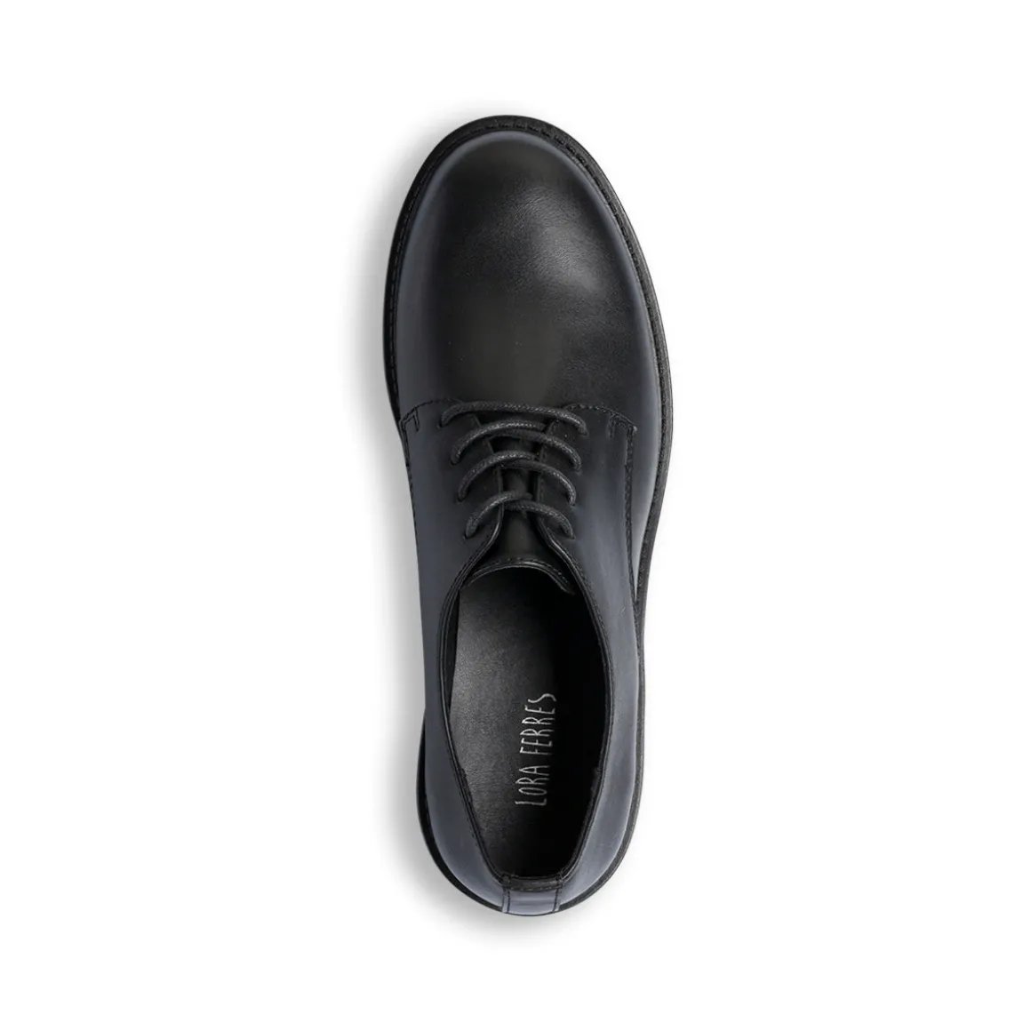 Stringate eleganti nere da donna con allacciatura derby Lora Ferres