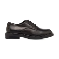 Stringate in pelle nere da Donna con suola traspirante Geox