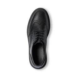 Stringate nere da donna con dettagli brogue e allacciatura derby Swish Jeans