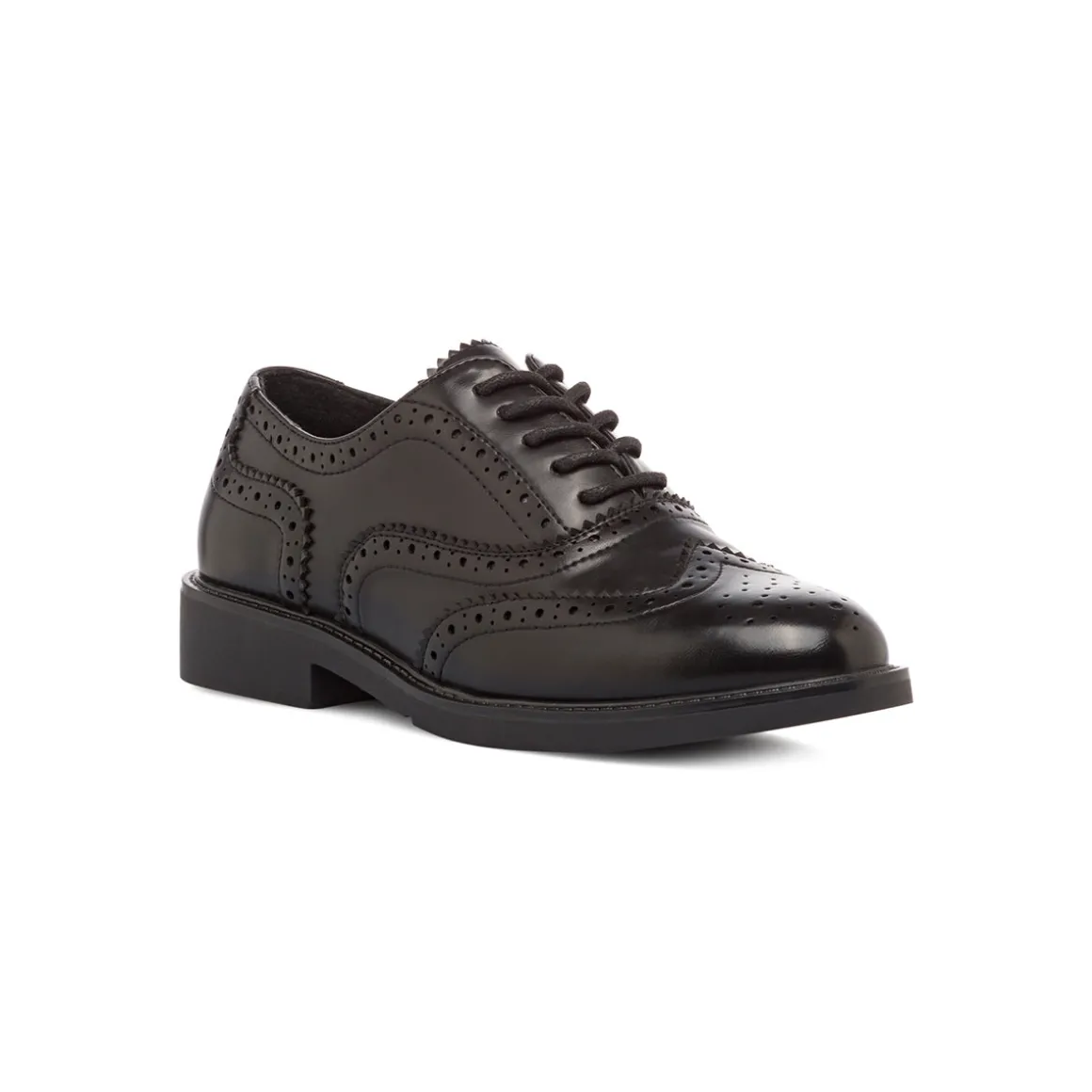 Stringate nere da donna con dettagli brogue e allacciatura oxford Swish Jeans