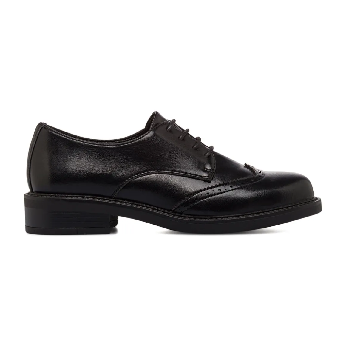Stringate nere da Donna con dettaglio Brogue Lora Ferres