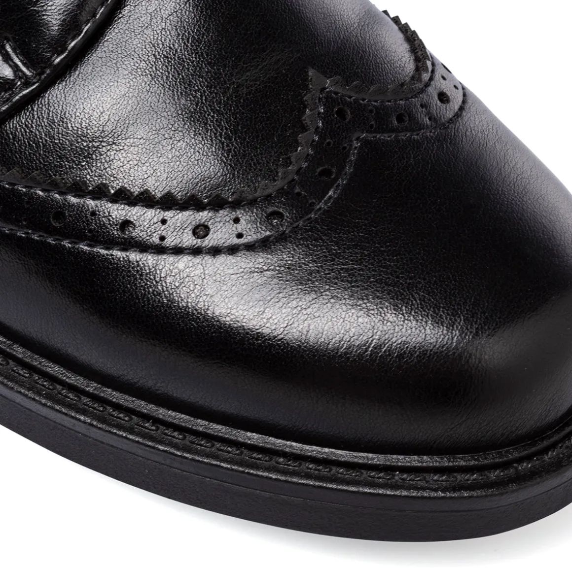 Stringate nere da Donna con dettaglio Brogue Lora Ferres