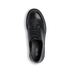 Stringate nere da Donna con dettaglio Brogue Lora Ferres