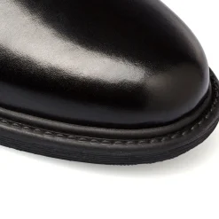 Stringate nere in pelle da uomo con allacciatura Derby La Cuoieria