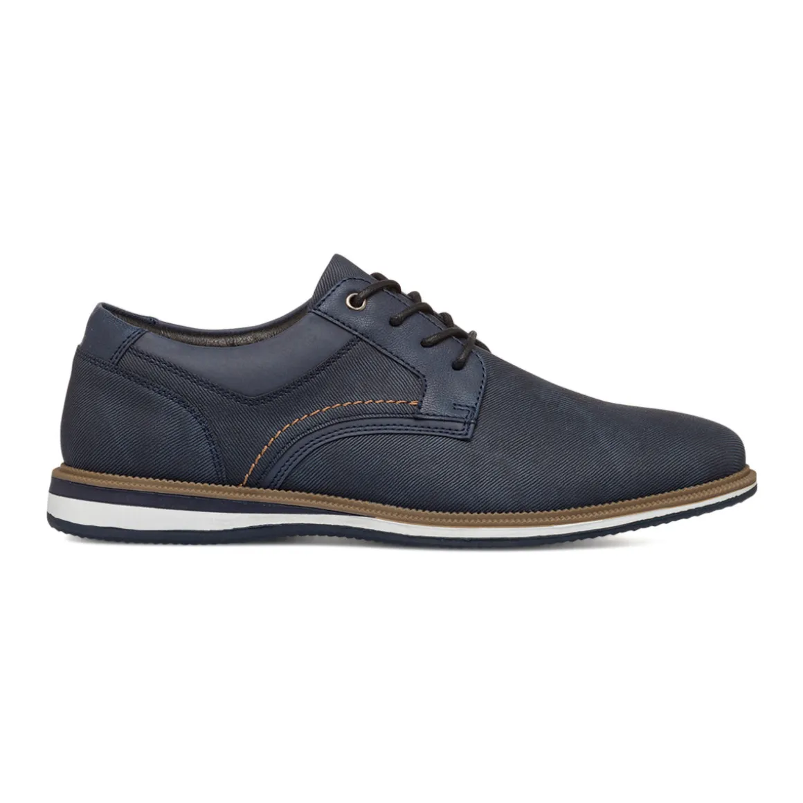 Stringate oxford casual blu da uomo Riflessi Urbani