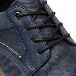 Stringate oxford casual blu da uomo Riflessi Urbani