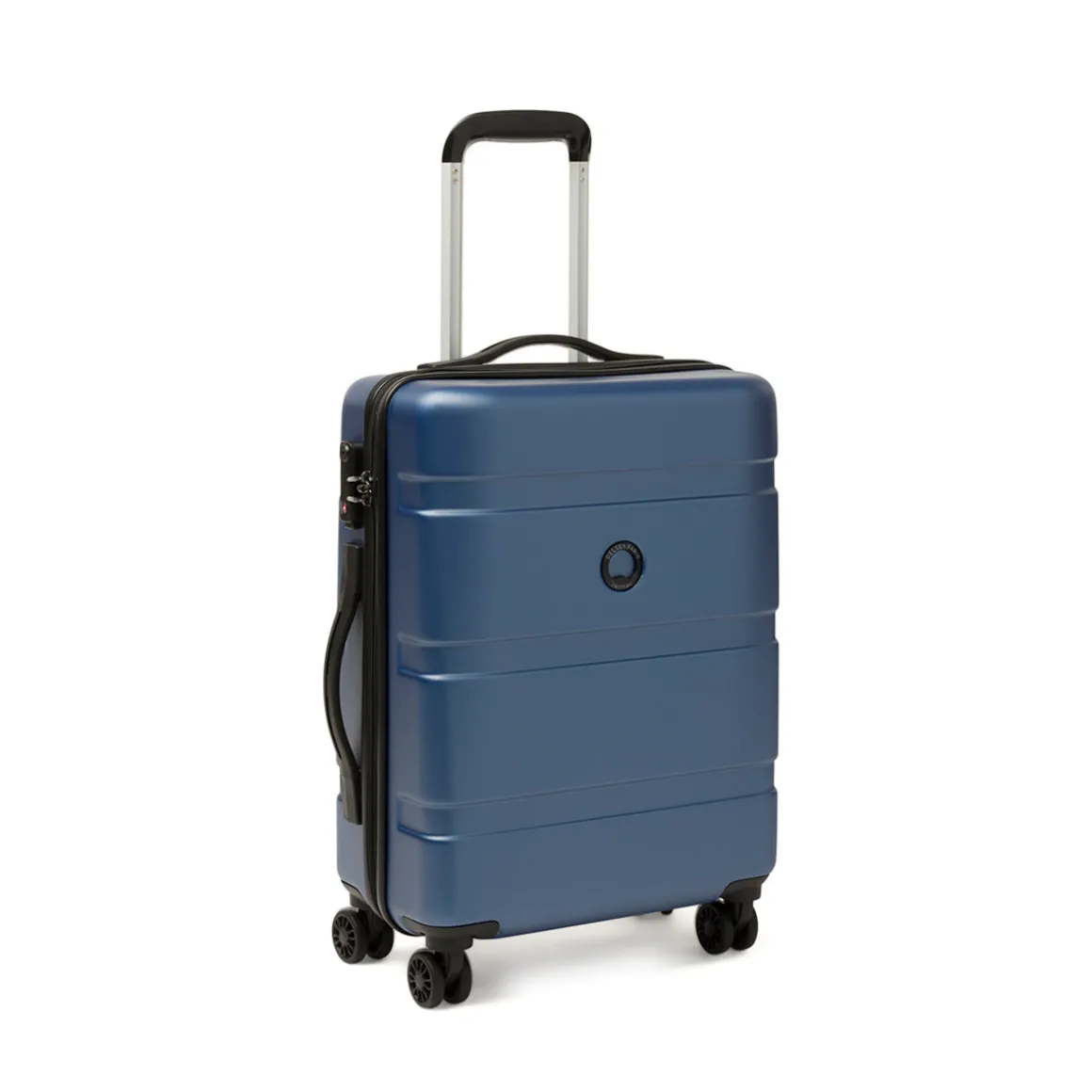 Trolley bagaglio a mano blu in ABS Delsey Paris