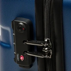 Trolley bagaglio a mano blu in ABS Delsey Paris