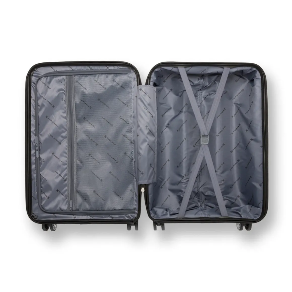 Trolley Bagaglio a mano in abs nero Romeo Gigli