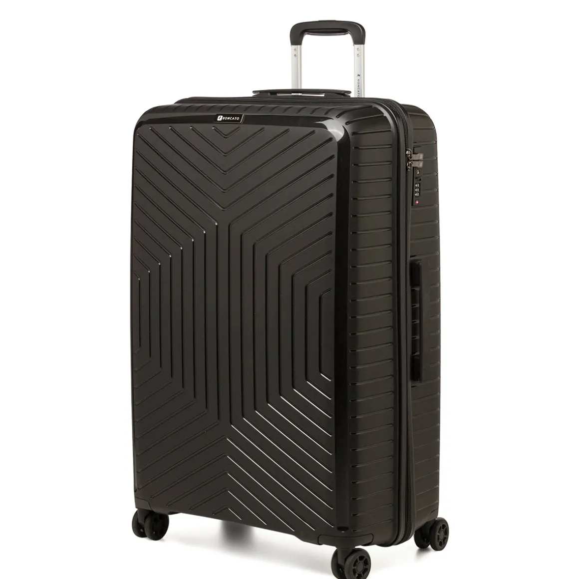 Trolley grande nero rigido in ABS Ciak Roncato Hexa