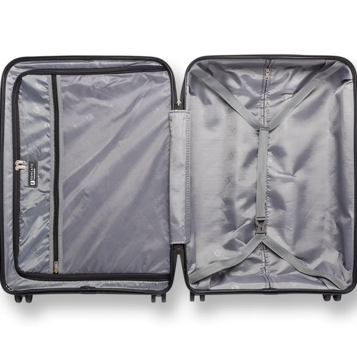 Trolley grande nero rigido in ABS Ciak Roncato Hexa