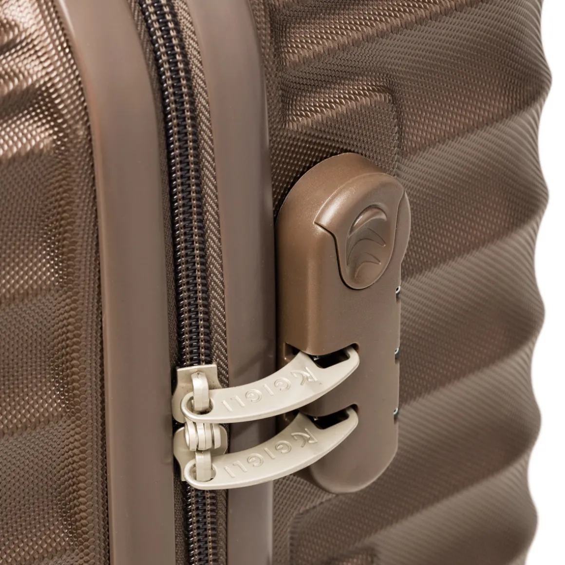 Trolley medio marrone in ABS Romeo Gigli