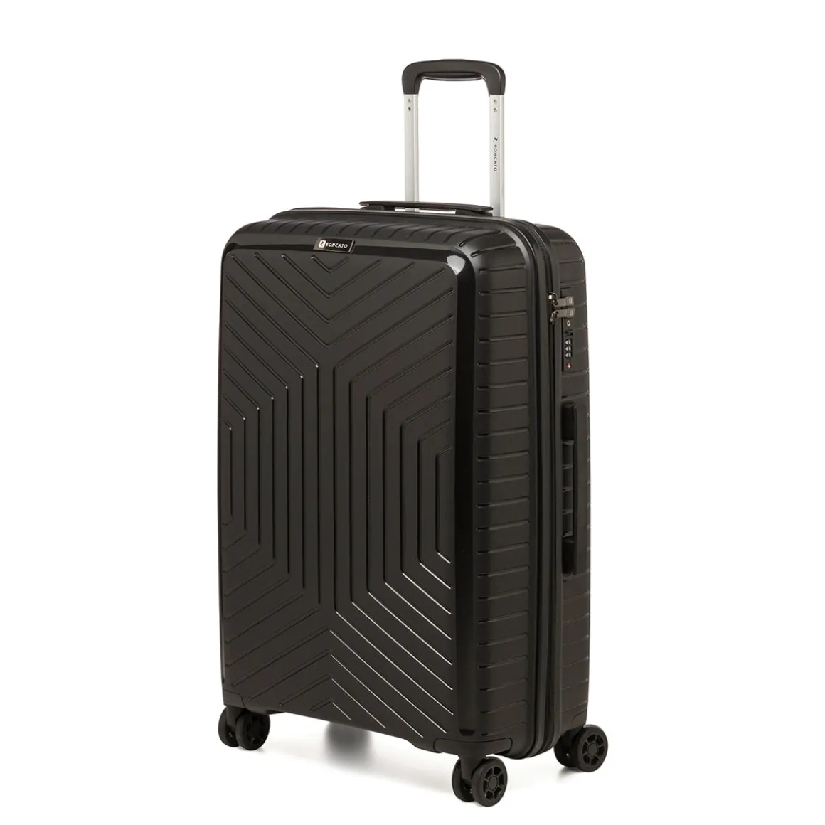 Trolley medio nero rigido in ABS Ciak Roncato Hexa