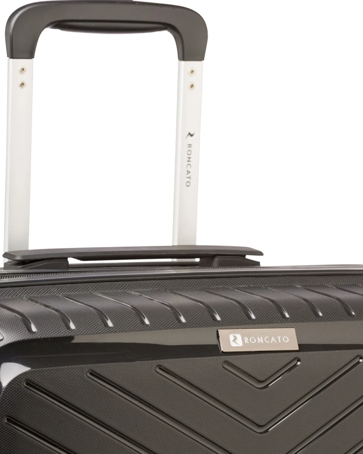 Trolley medio nero rigido in ABS Ciak Roncato Hexa