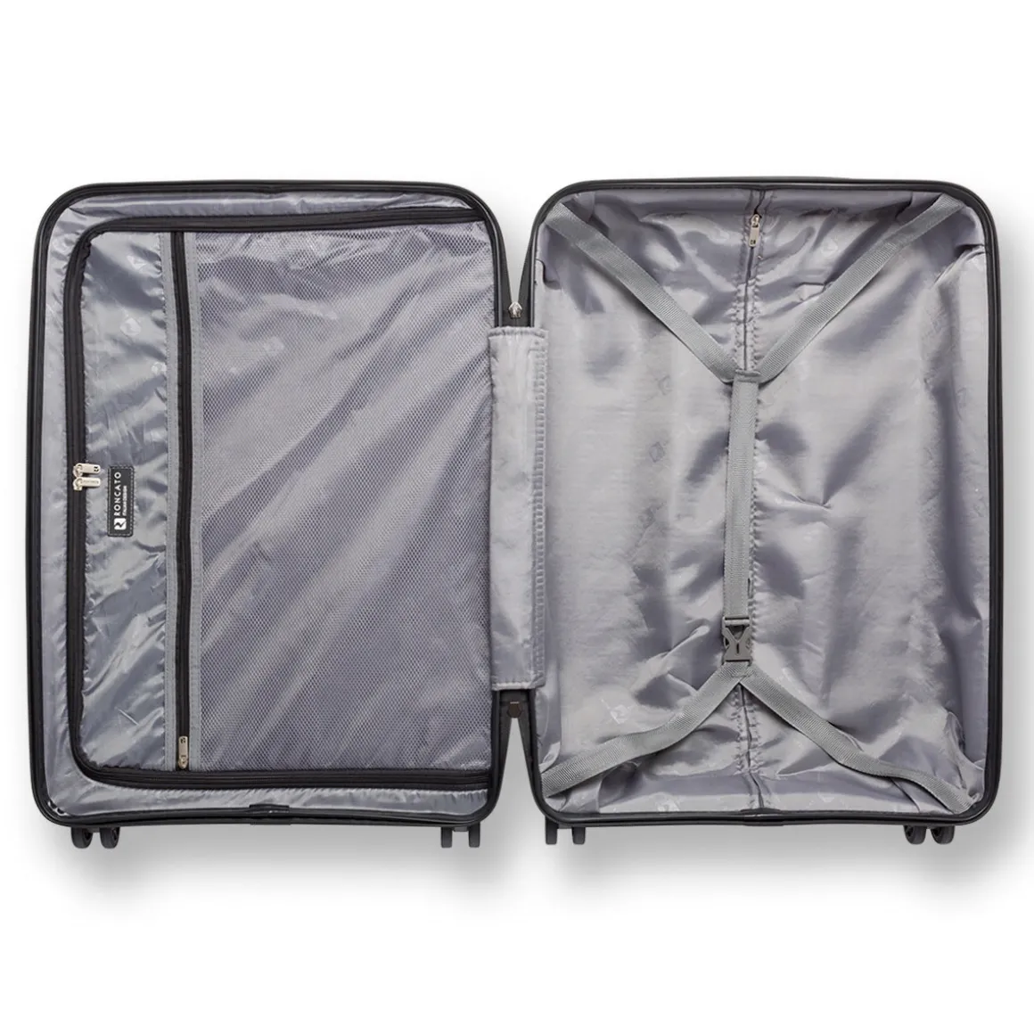 Trolley medio nero rigido in ABS Ciak Roncato Hexa