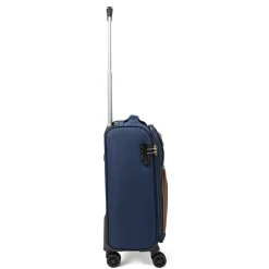 Trolley piccolo blu in tessuto Govago