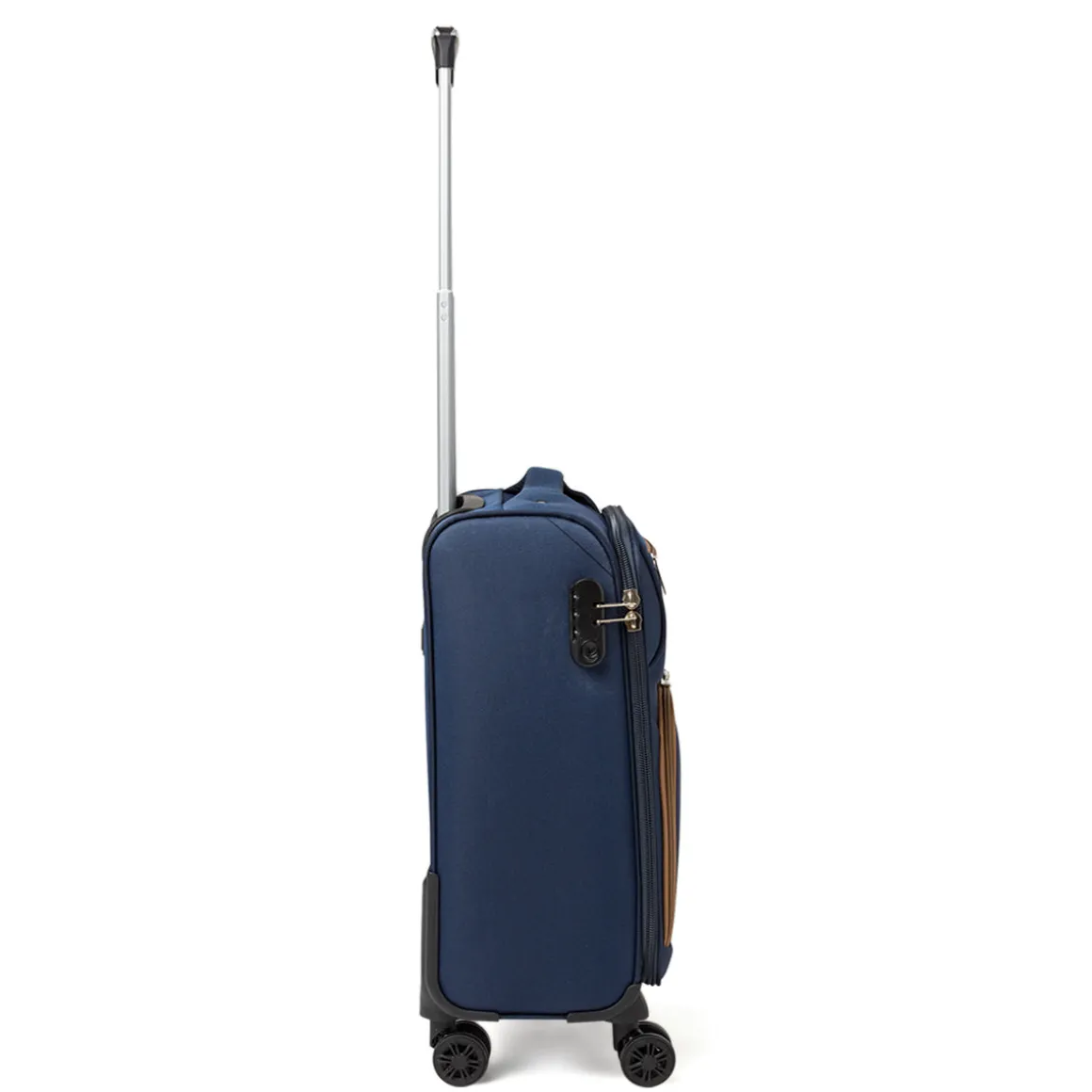 Trolley piccolo blu in tessuto Govago