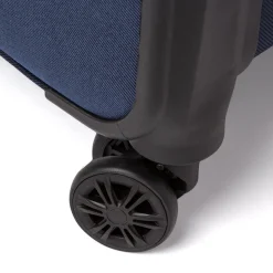 Trolley piccolo blu in tessuto Govago